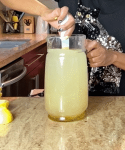 Refreshing lemon sea moss drink